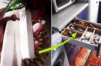 Оставь мел в ящике с ножами и вилками — наутро обомлеешь! И в шкаф тоже кусочек положи. Настоящая волшебная палочка!