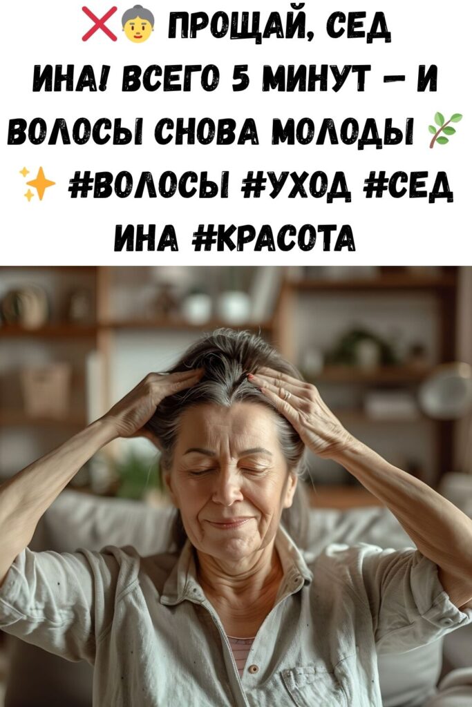 Прощайте седые волосы! Оставьте это на волосах в течение 5 минут и никогда не увидите белые волосы снова!