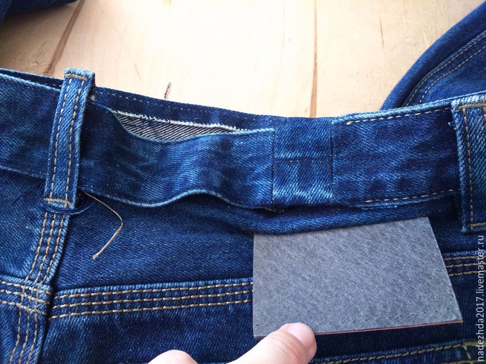 Как увеличить объем джинсов в талии: мастер-класс
