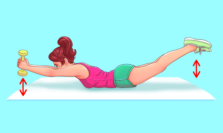 Готовимся, уже скоро лето – 6 упражнений, которые помогут забыть о жировых складках на спине и боках