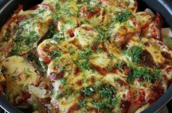 Кабачки, запечённые с картофелем. Блюдо — бомба, без возни и за копейки!