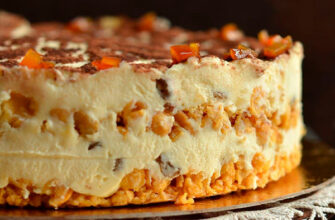 Торт из творога без выпечки