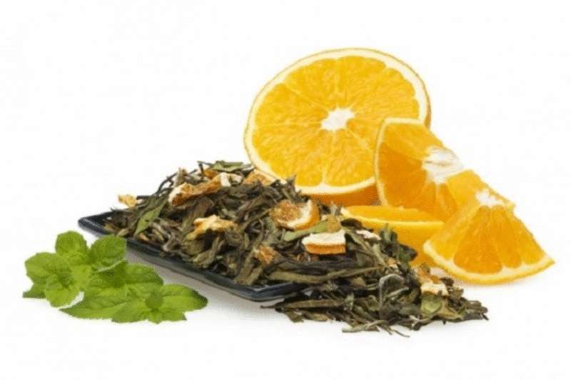 Зеленый чай с апельсином для мгновенного похудения