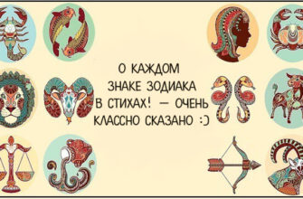 О Каждом Знаке Зодиака В Стихах! — Очень классно сказано :)