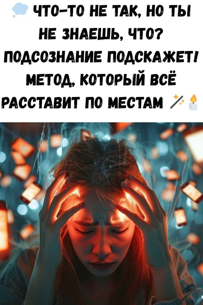 Подсознание не врет: отличный способ понять, что не так и почему