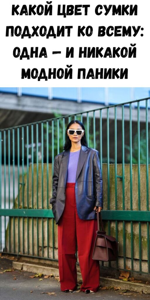 Какой цвет сумки подходит ко всему: одна — и никакой модной паники