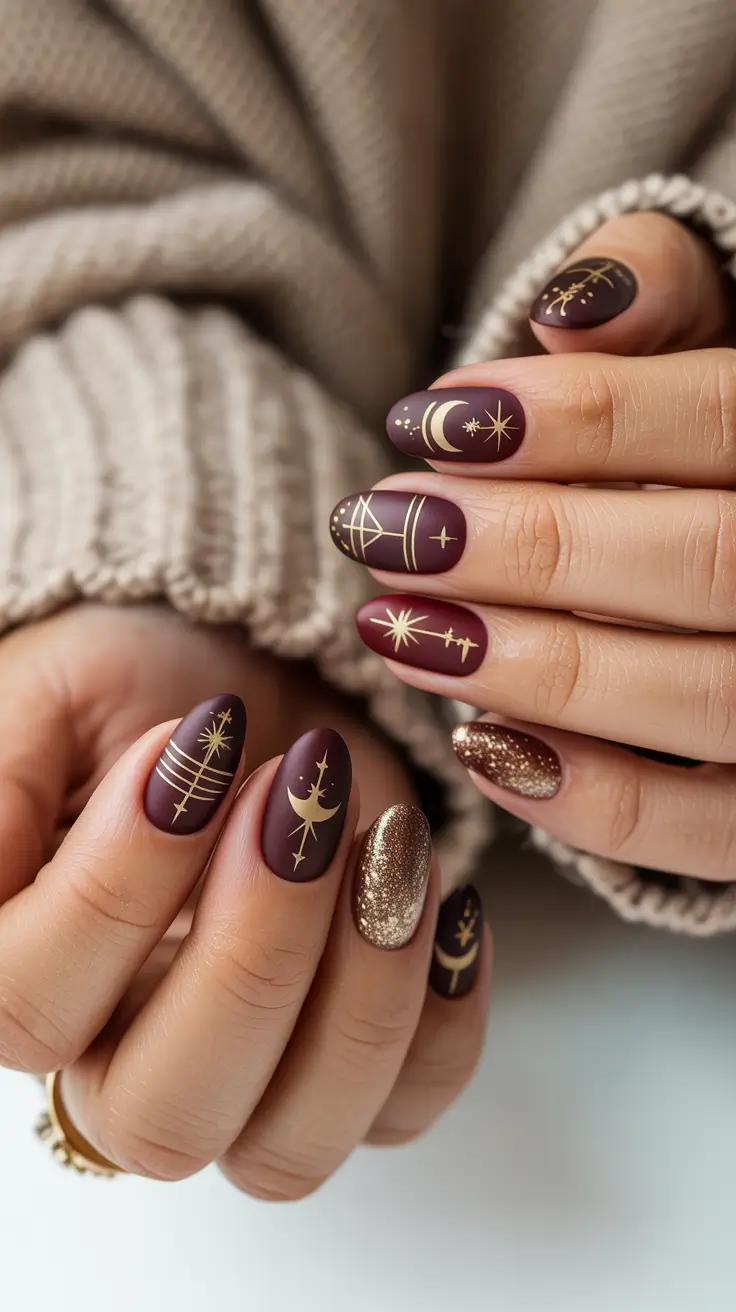 22 стильных осенних дизайна ногтей в форме овала 22 стильных осенних дизайна ногтей в форме овала