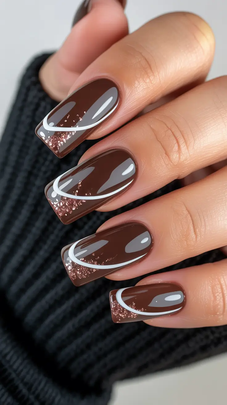 25 модных коричневых осенних маникюров, которые переосмысливают осенний шик