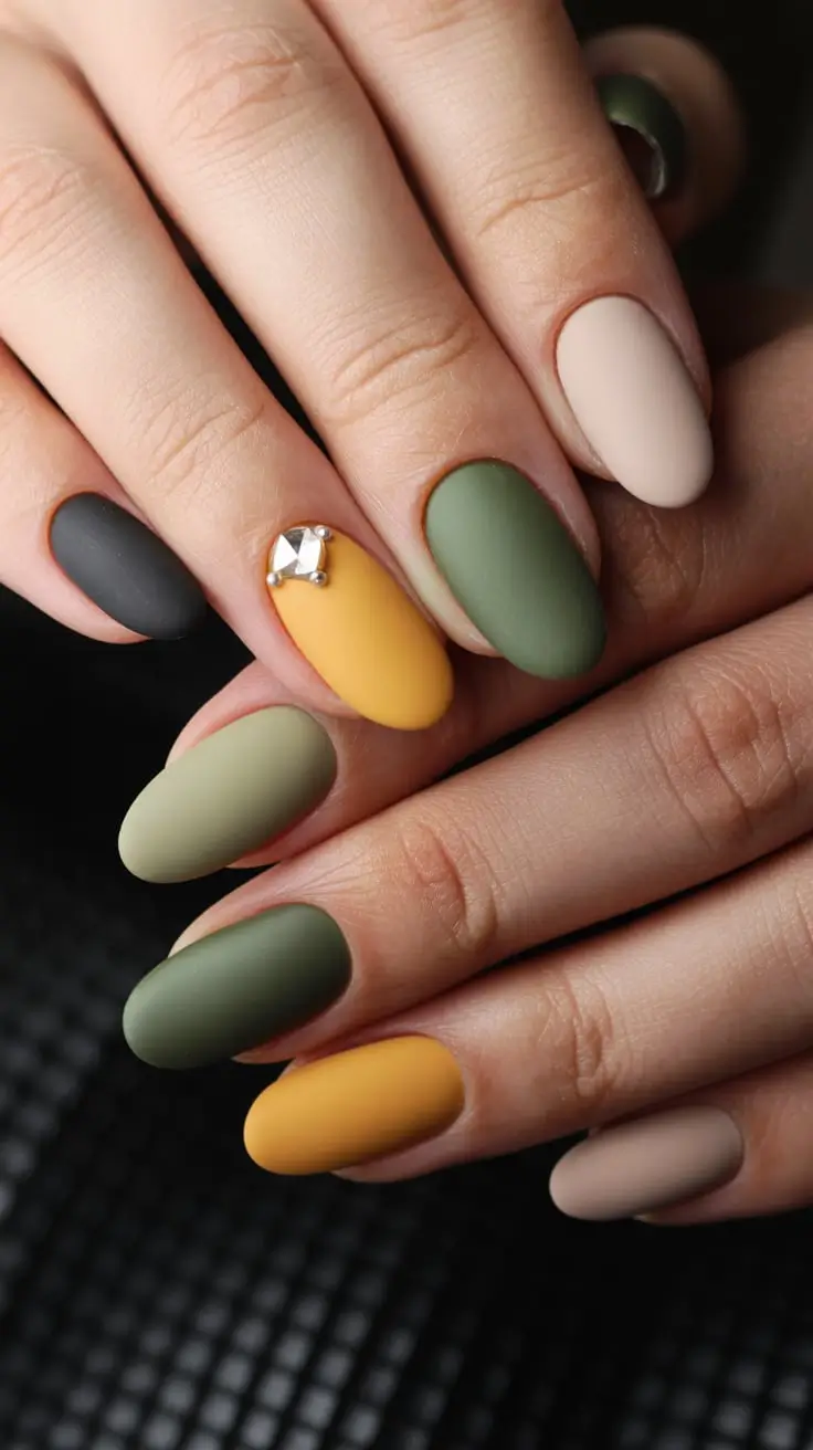 22 стильных осенних дизайна ногтей в форме овала 22 стильных осенних дизайна ногтей в форме овала