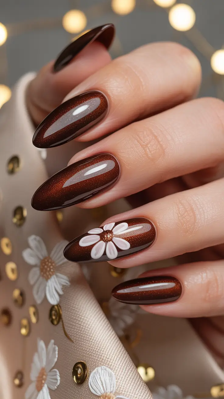 25 модных коричневых осенних маникюров, которые переосмысливают осенний шик