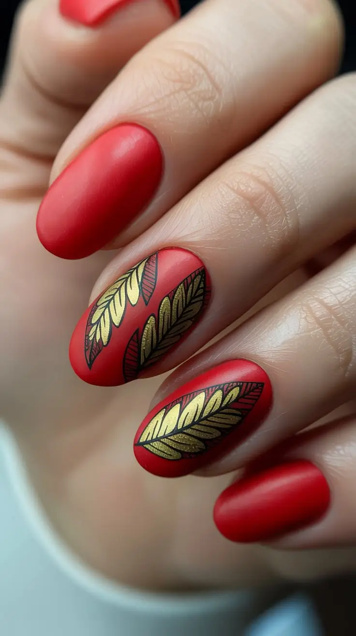 22 стильных осенних дизайна ногтей в форме овала 22 стильных осенних дизайна ногтей в форме овала