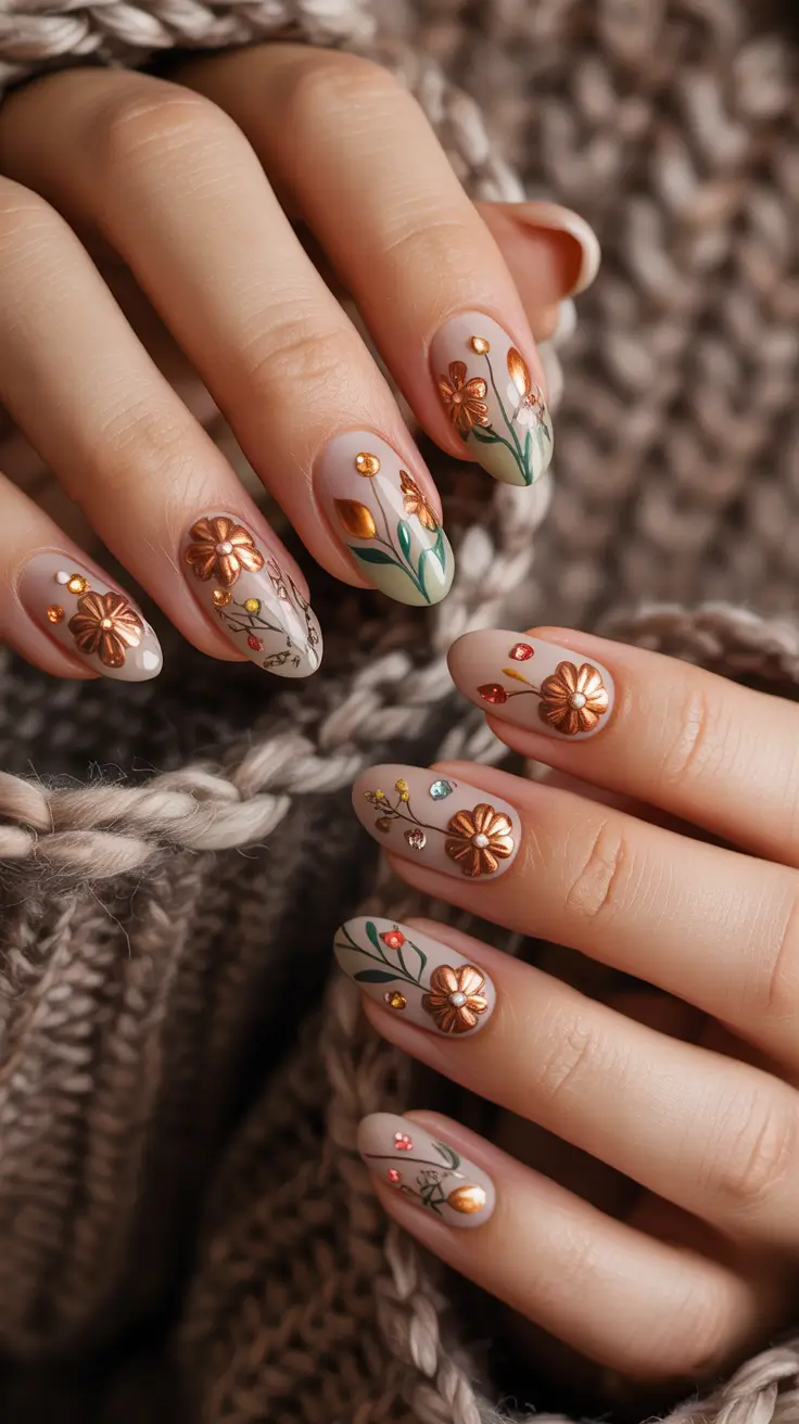 25 модных коричневых осенних маникюров, которые переосмысливают осенний шик