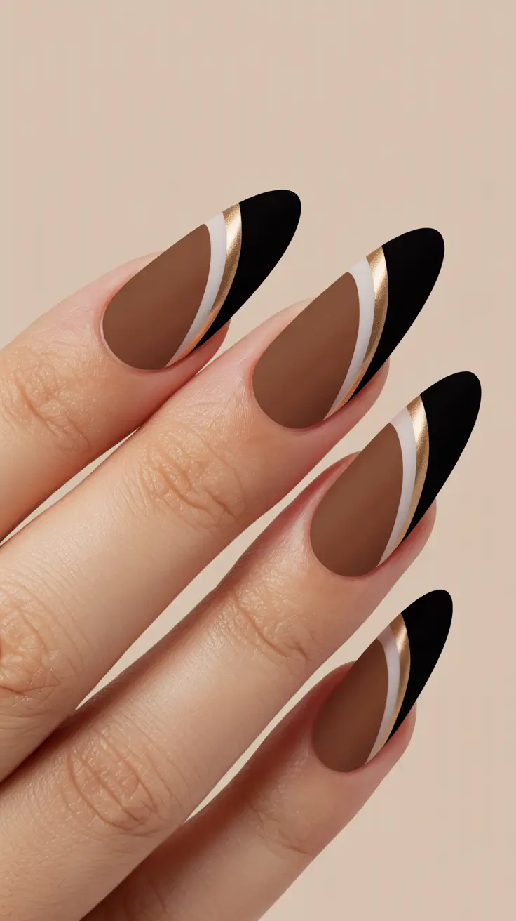 25 модных коричневых осенних маникюров, которые переосмысливают осенний шик