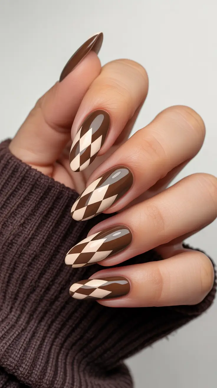 25 модных коричневых осенних маникюров, которые переосмысливают осенний шик