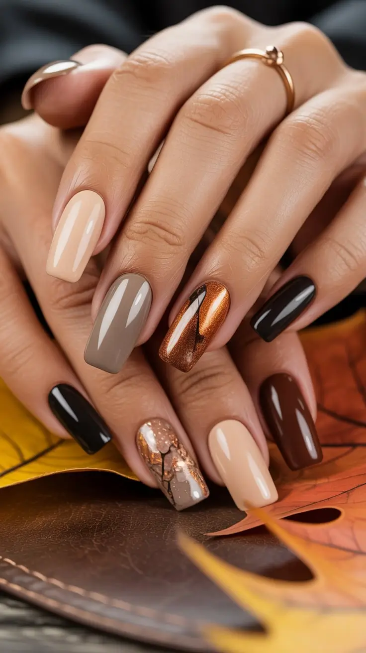 22 оттенка для ногтей на осень для смуглой кожи — лучшие варианты