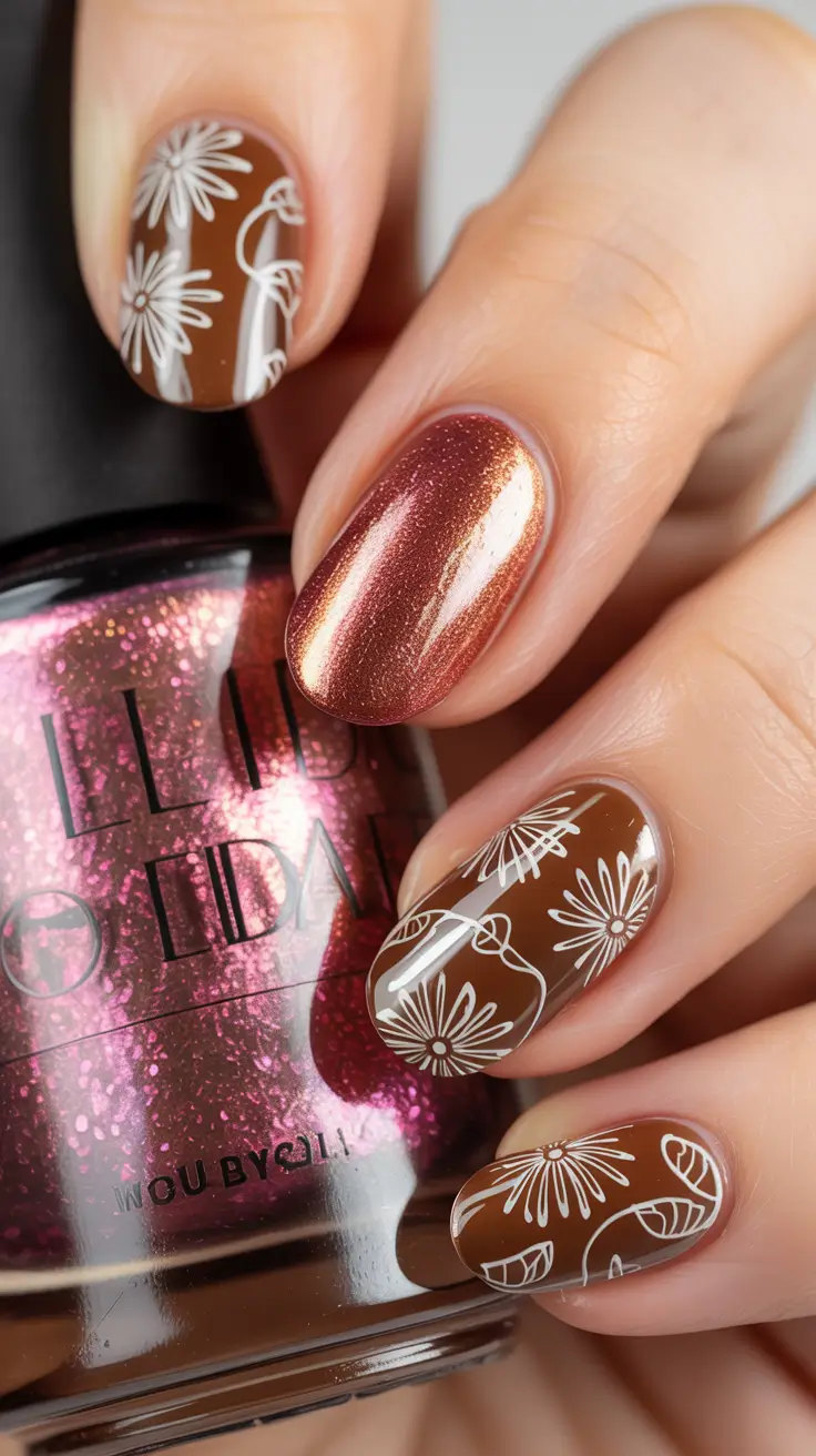 25 модных коричневых осенних маникюров, которые переосмысливают осенний шик