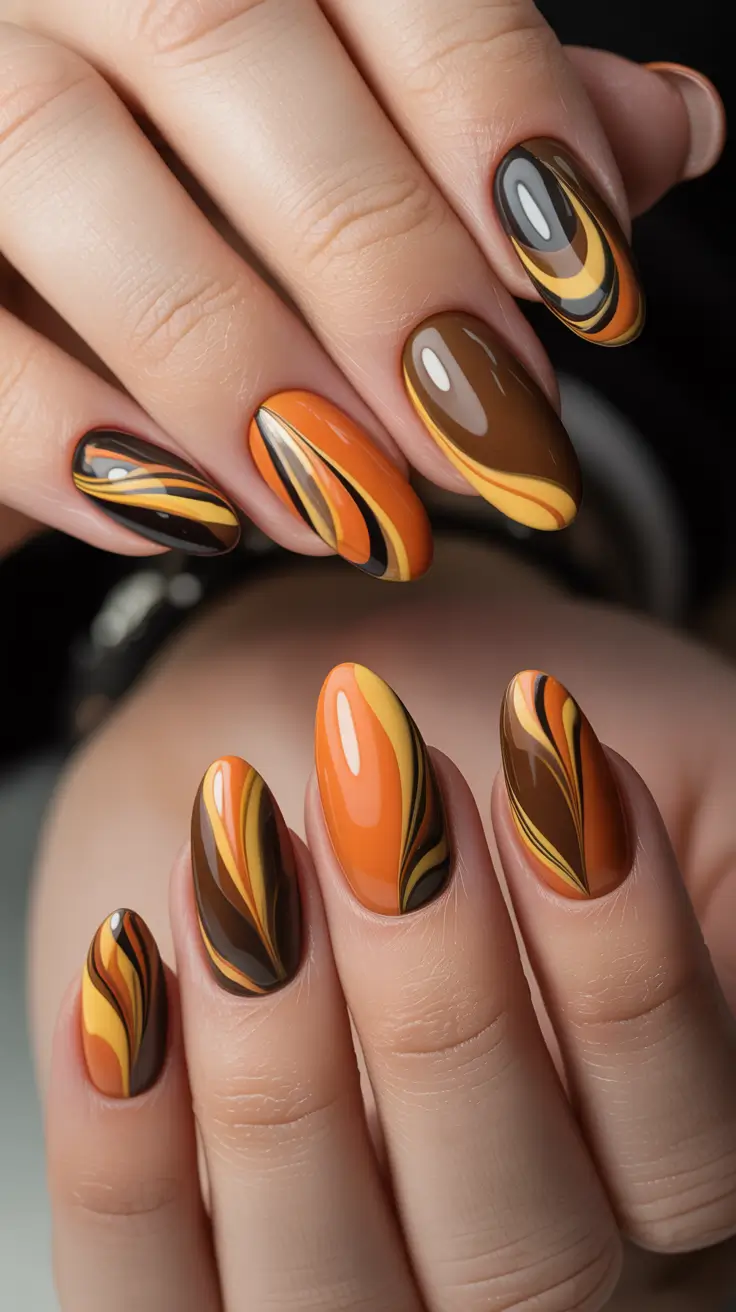 25 модных коричневых осенних маникюров, которые переосмысливают осенний шик