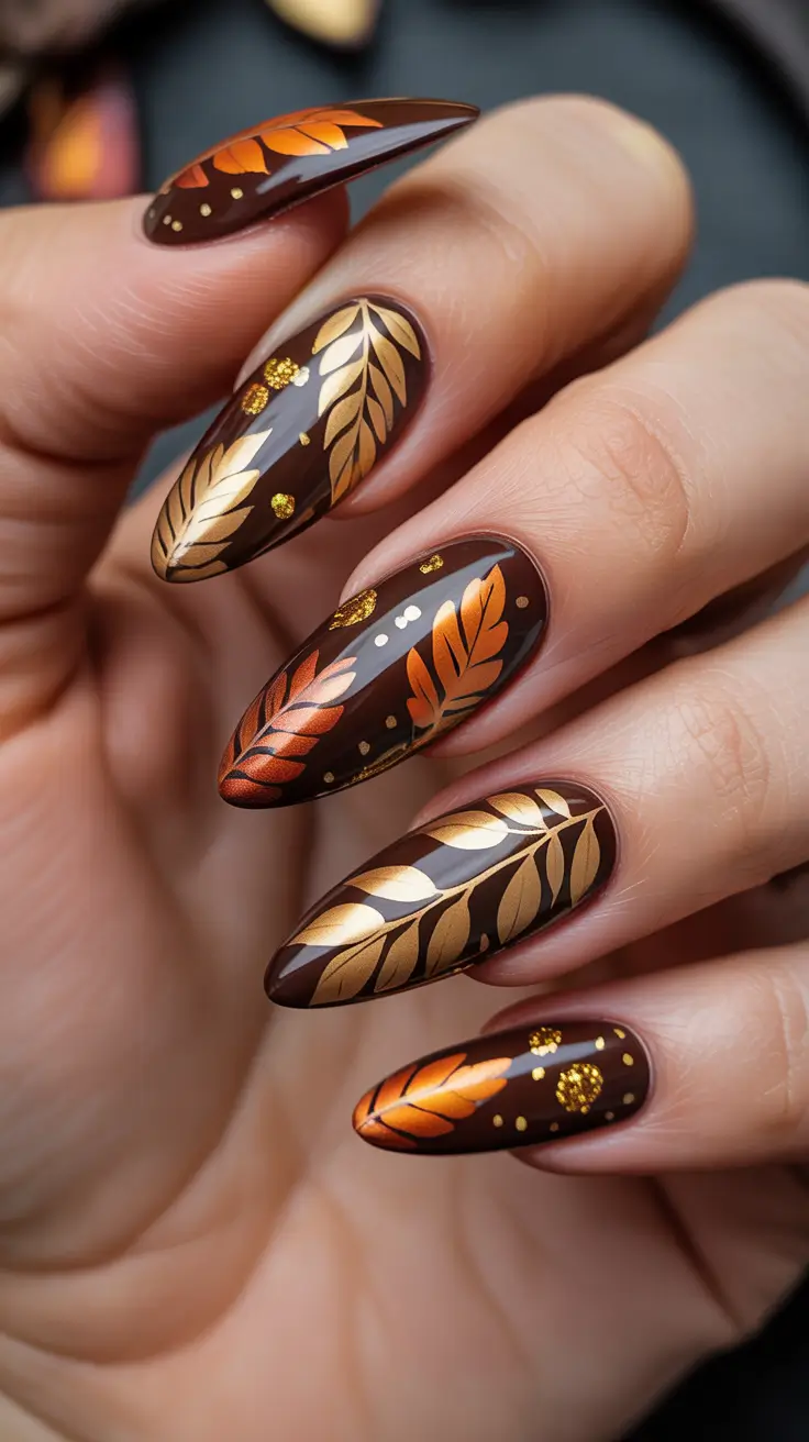 25 модных коричневых осенних маникюров, которые переосмысливают осенний шик