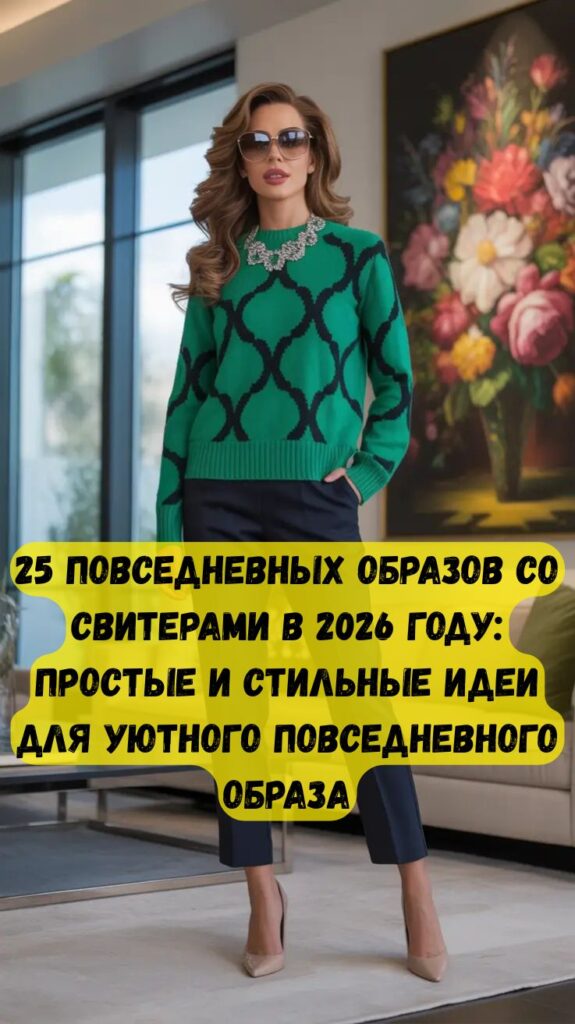 25 повседневных образов со свитерами в 2026 году: простые и стильные идеи для уютного повседневного образа 25 повседневных образов со свитерами в 2026 году: простые и стильные идеи для уютного повседневного образа