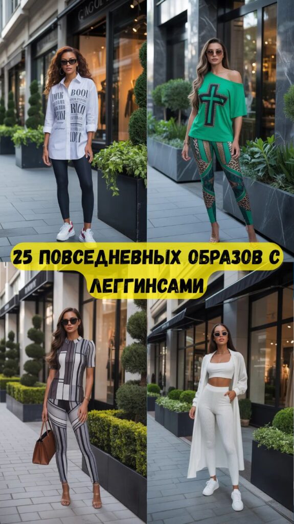 25 повседневных образов с леггинсами: стильные, удобные и трендовые образы, которые стоит примерить в этом году