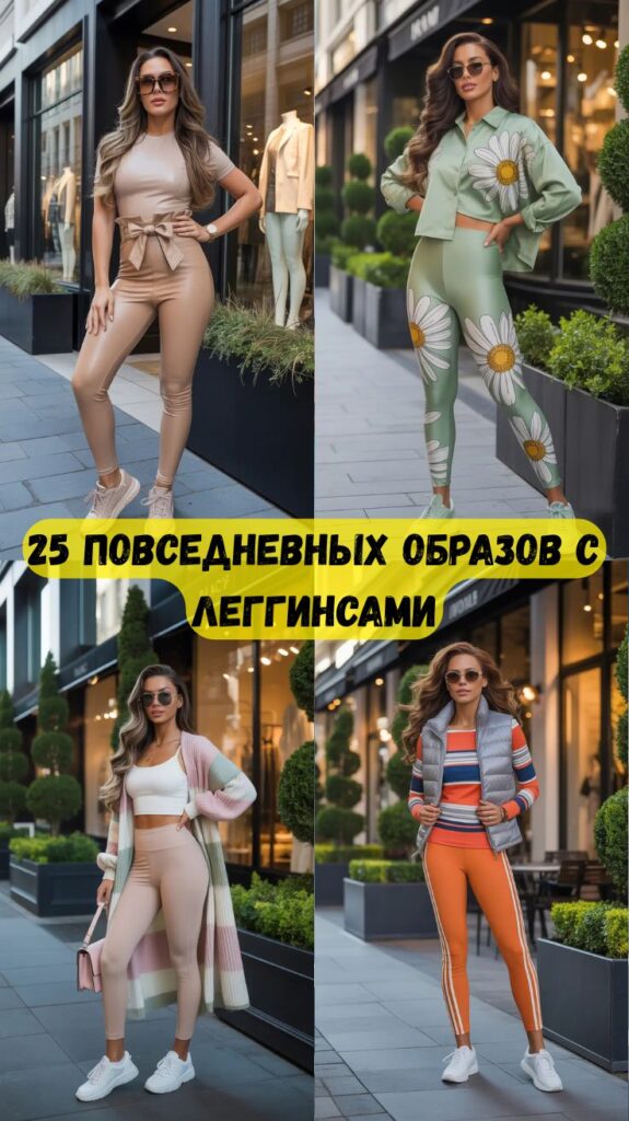 25 повседневных образов с леггинсами: стильные, удобные и трендовые образы, которые стоит примерить в этом году