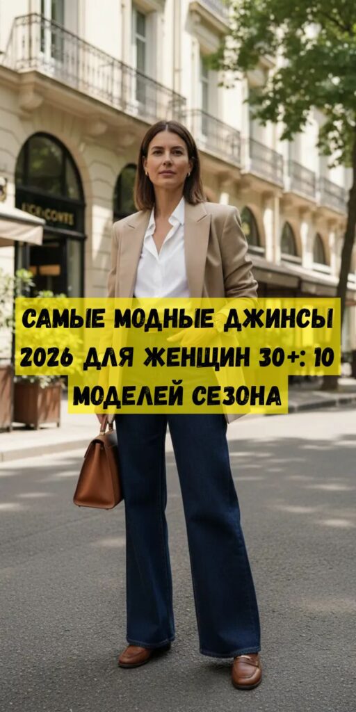 Самые модные джинсы 2026 для женщин 30+: 10 моделей сезона
