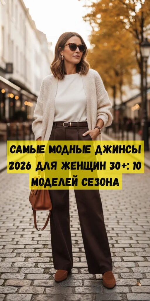 Самые модные джинсы 2026 для женщин 30+: 10 моделей сезона