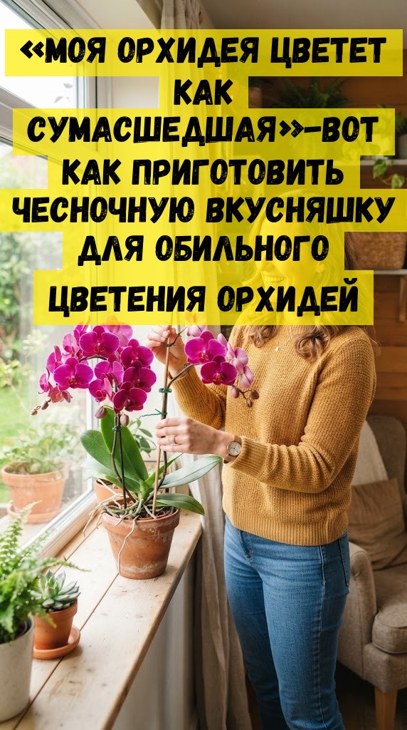 &laquo;Моя орхидея цветет как сумасшедшая&raquo;-вот как приготовить чесночную вкусняшку для обильного цветения орхидей
