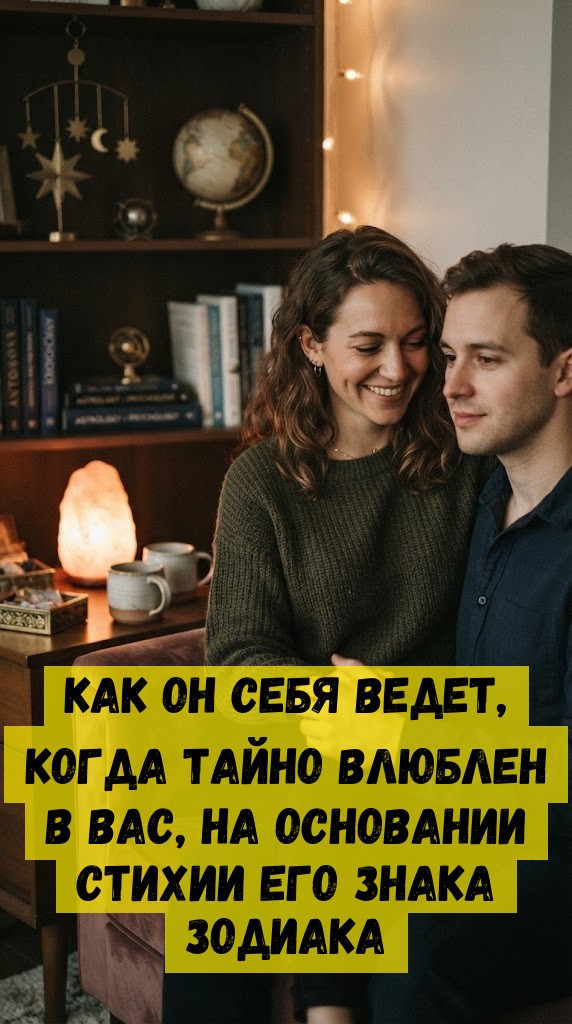 Как он себя ведет, когда тайно влюблен в вас, на основании стихии его знака Зодиака