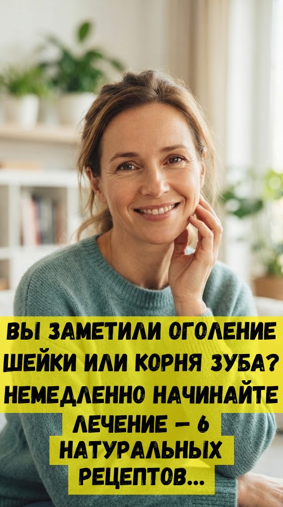 Вы заметили оголение шейки или корня зуба? Немедленно начинайте лечение &mdash; 6 натуральных рецептов&hellip;